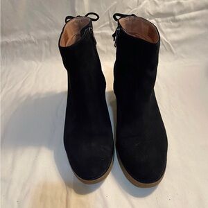 UGG Black Ankle Boots with Tan Sole
